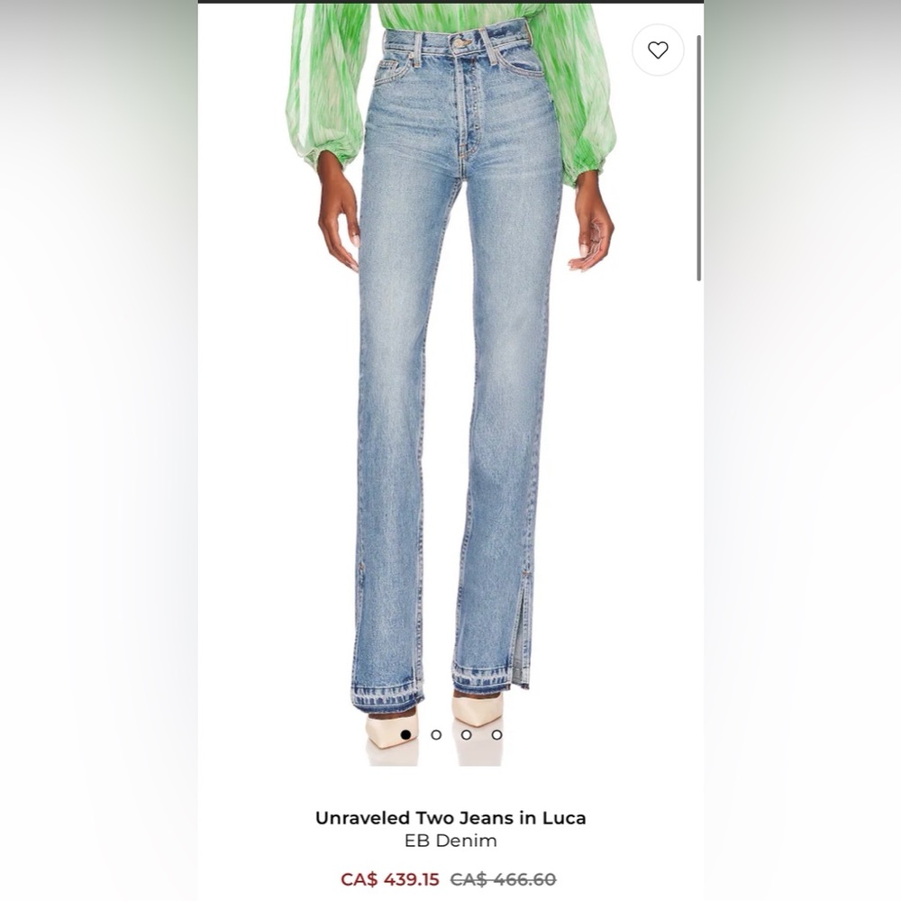 EB DENIM (REVOLVE) Unraveled Two Jeans - 30